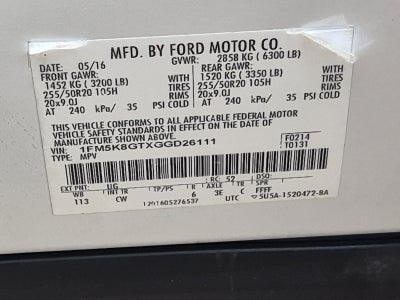 2016 Ford Explorer Sport