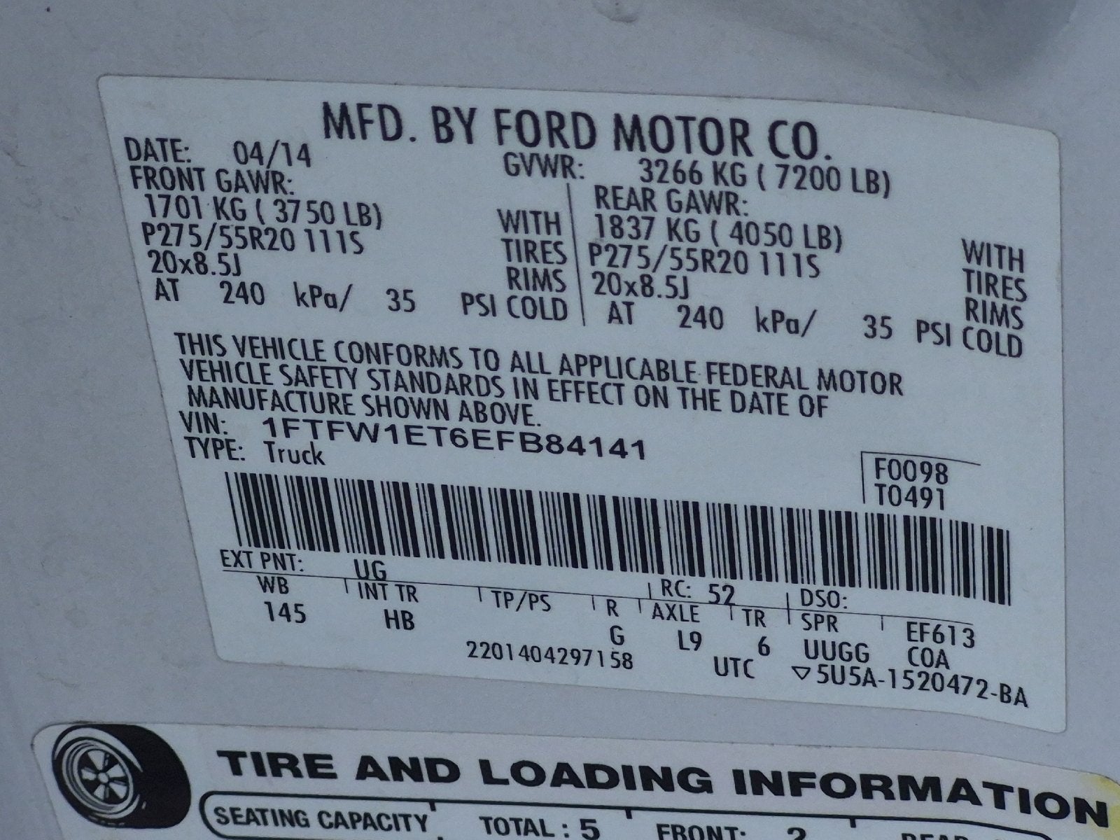 2014 Ford F-150 Lariat