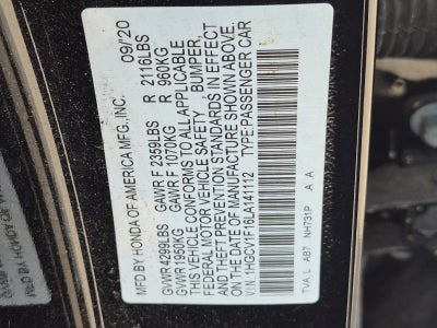 2020 Honda Accord LX