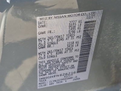 2026 Nissan Frontier PRO-4X