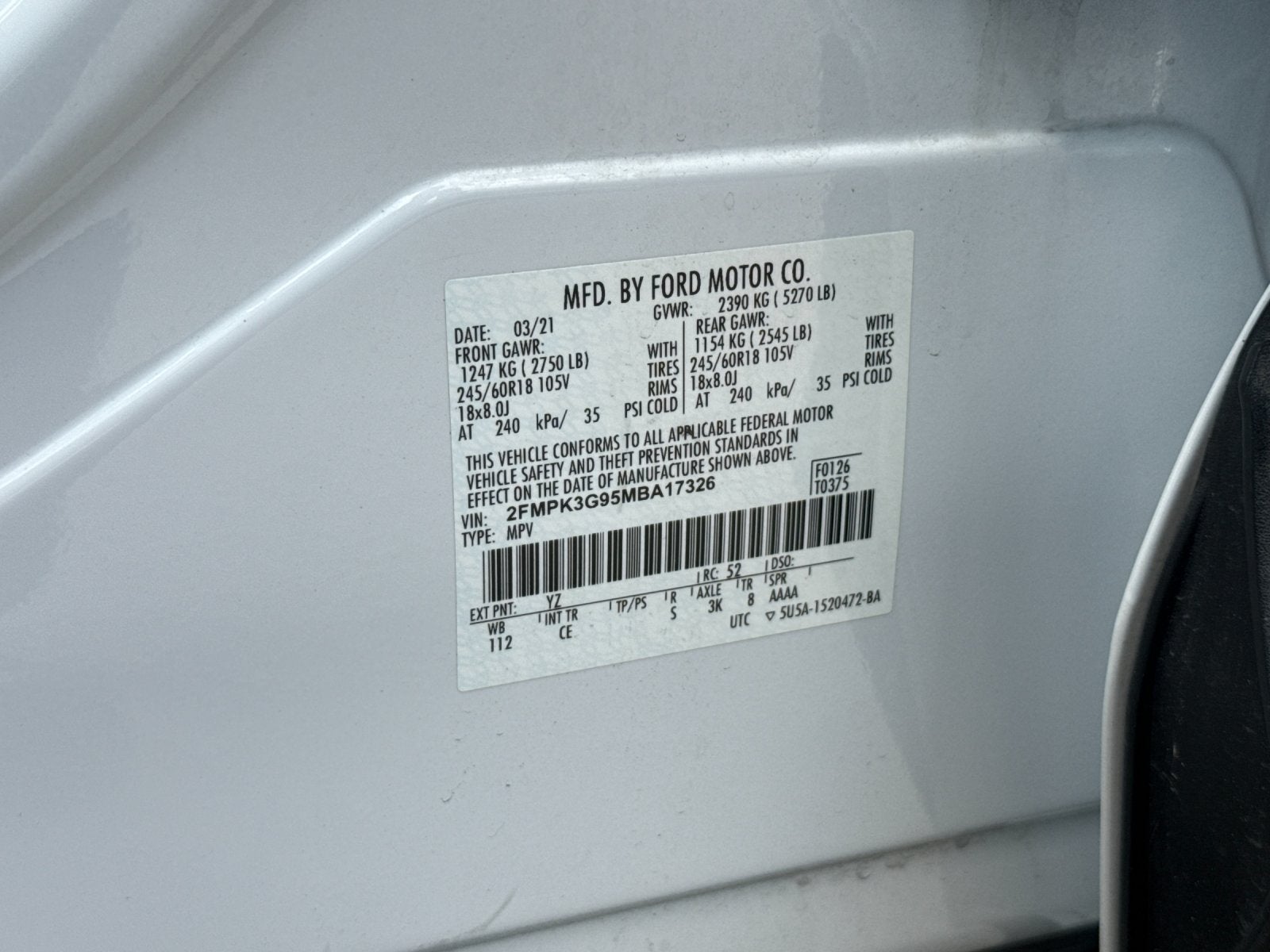 2021 Ford Edge SE