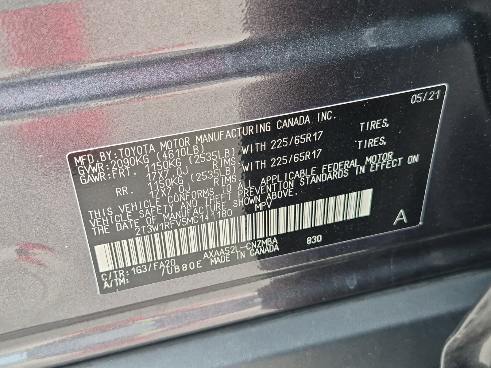 2021 Toyota RAV4 XLE