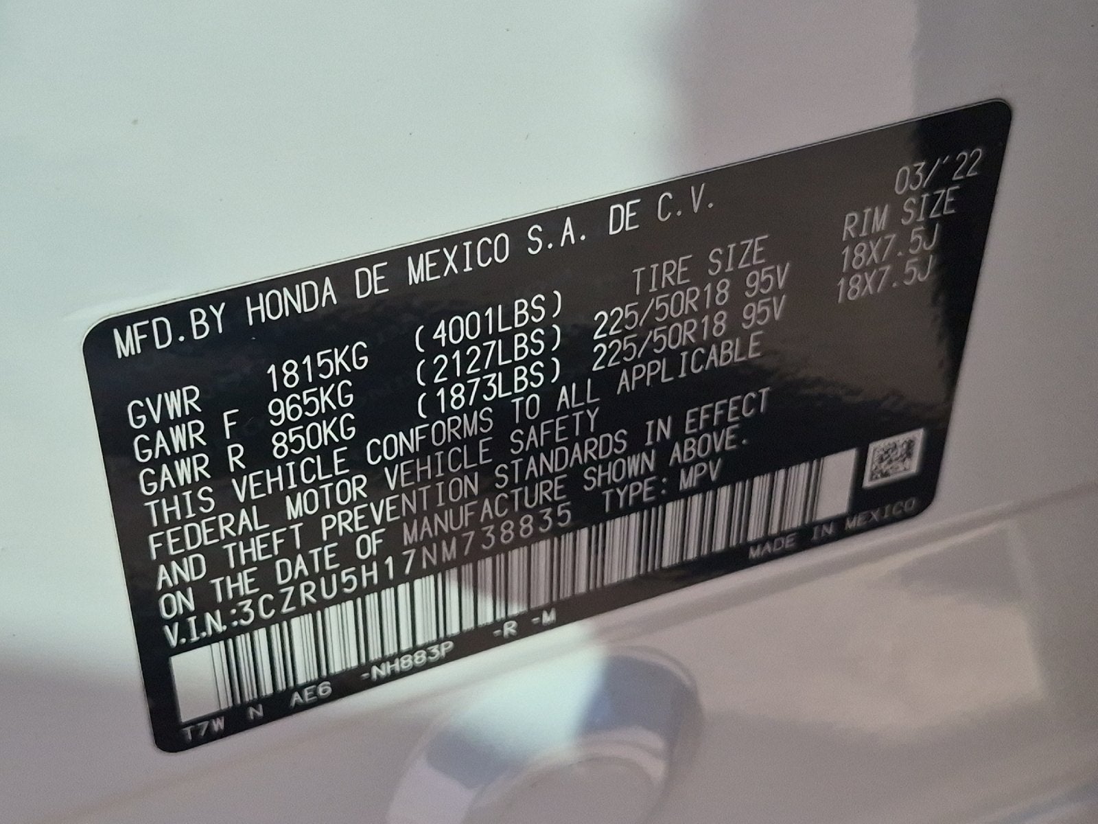 2022 Honda HR-V Sport