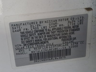 2024 Nissan Versa 1.6 S