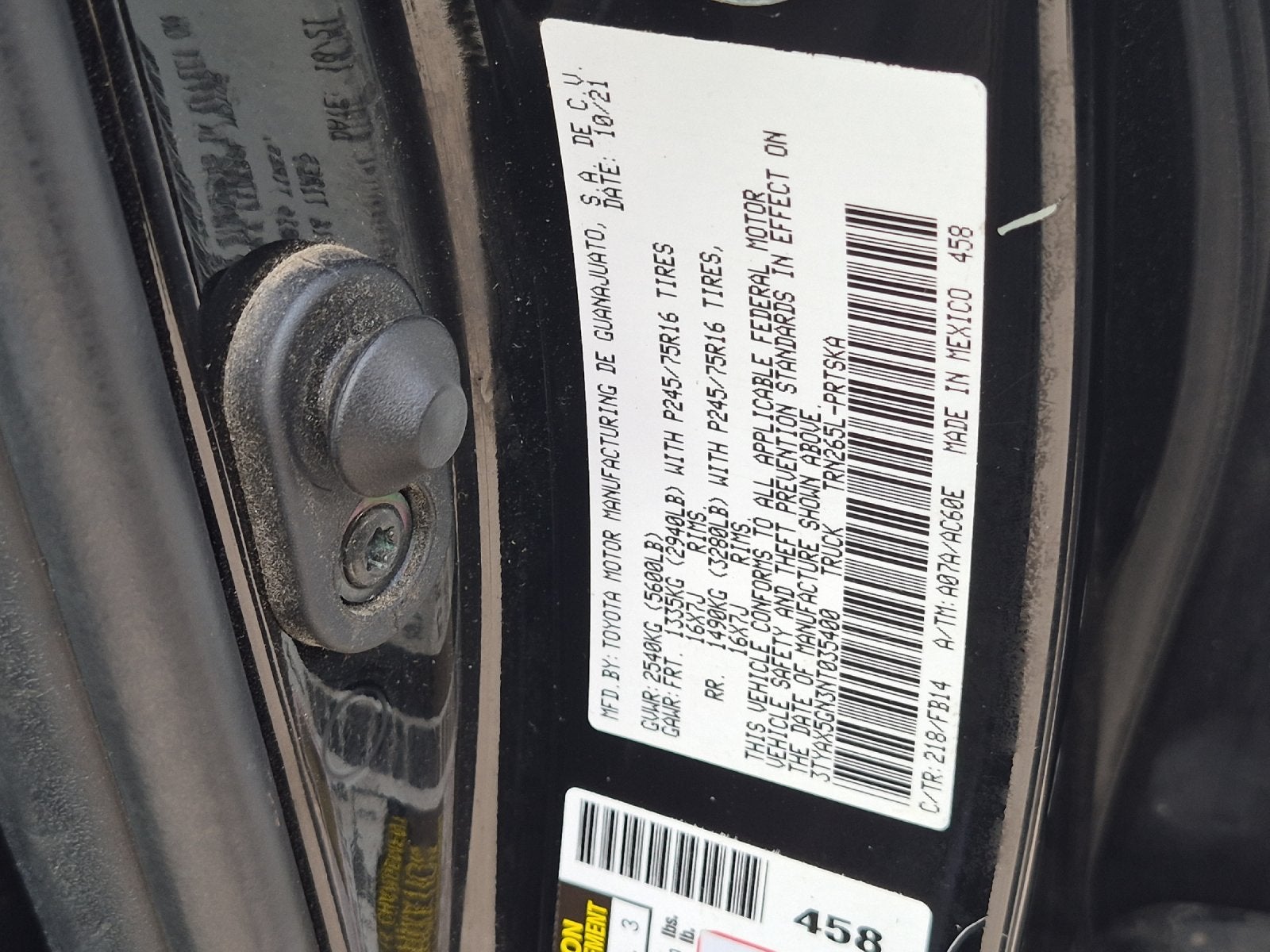 2022 Toyota Tacoma SR
