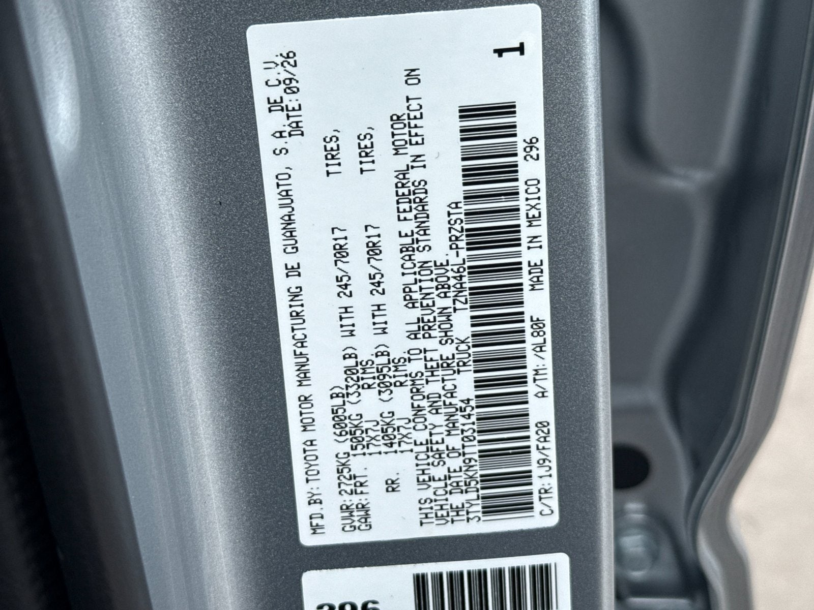 2026 Toyota Tacoma SR