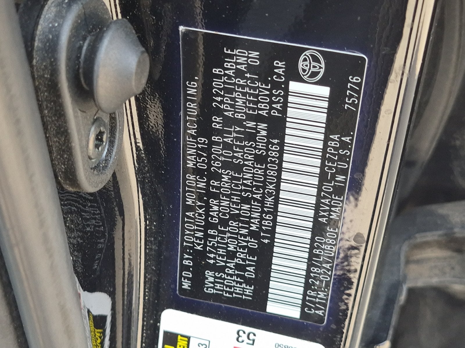 2019 Toyota Camry XSE