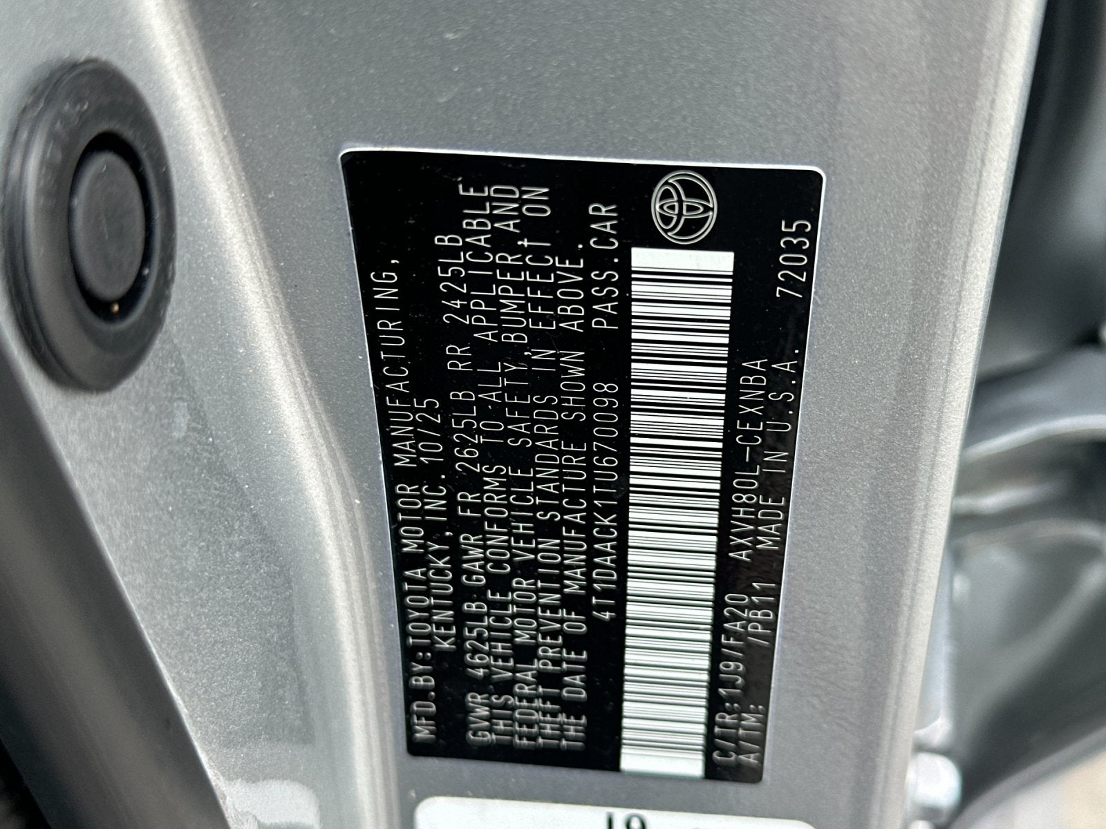 2026 Toyota Camry LE