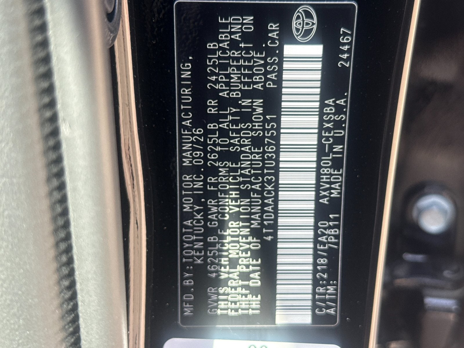 2026 Toyota Camry Nightshade