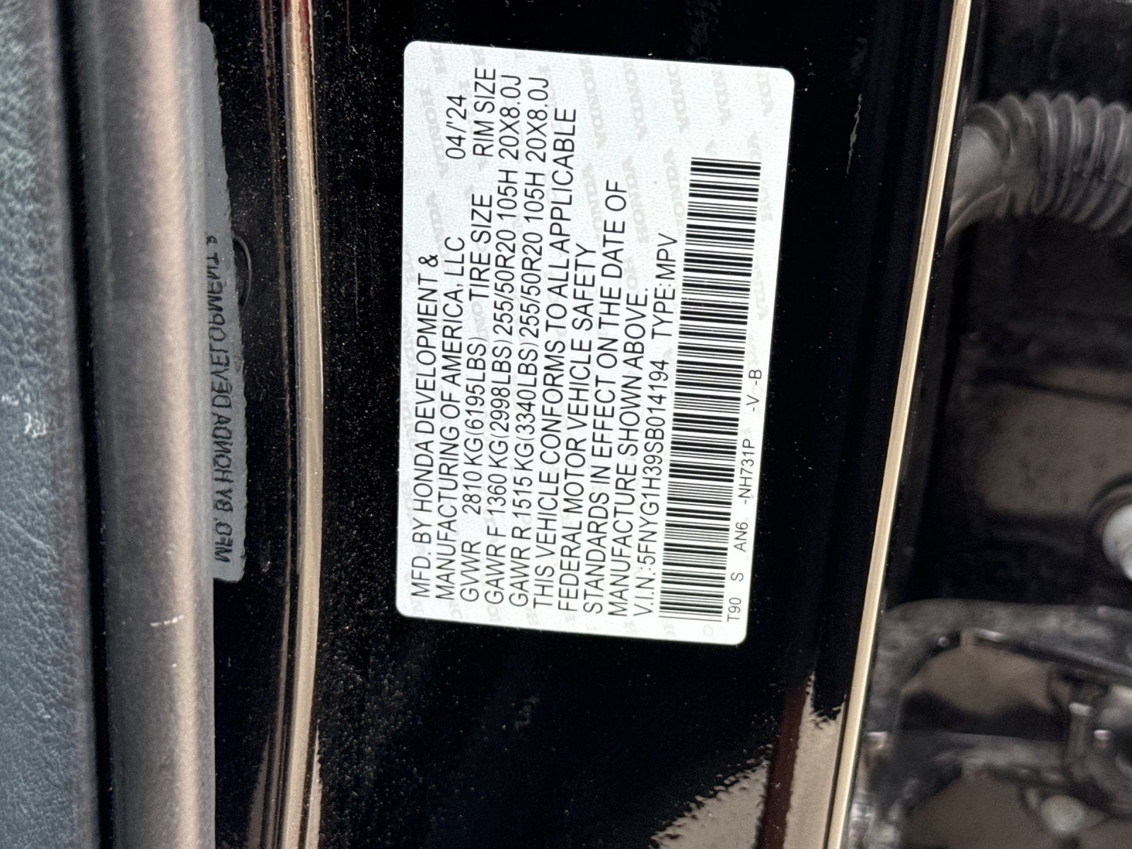 2025 Honda Pilot Sport