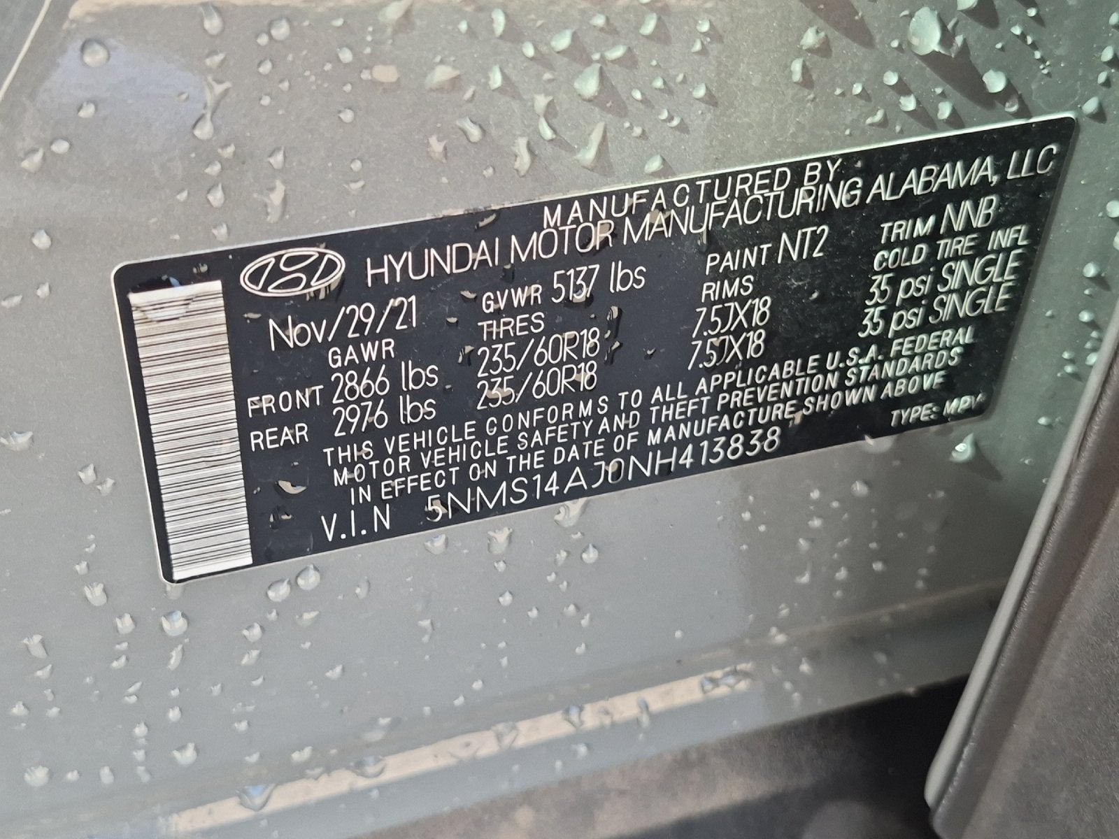 2022 Hyundai Santa Fe SE