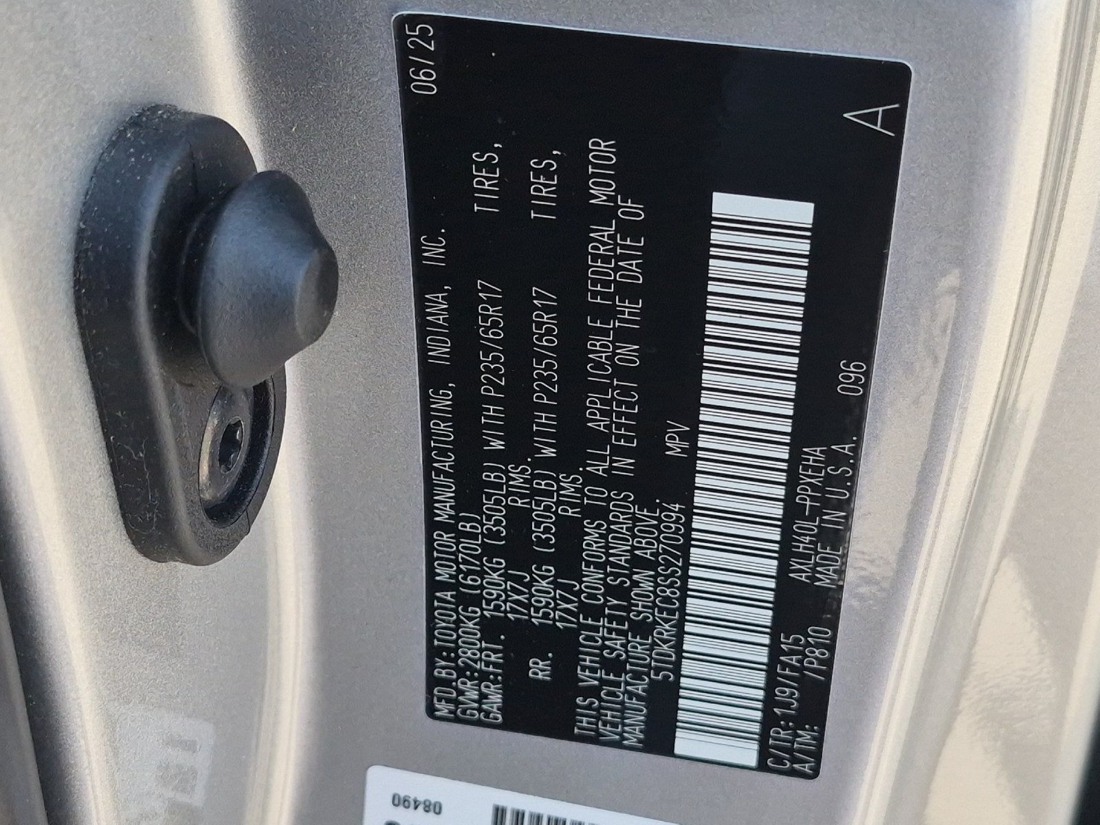 2025 Toyota Sienna LE 8 Passenger