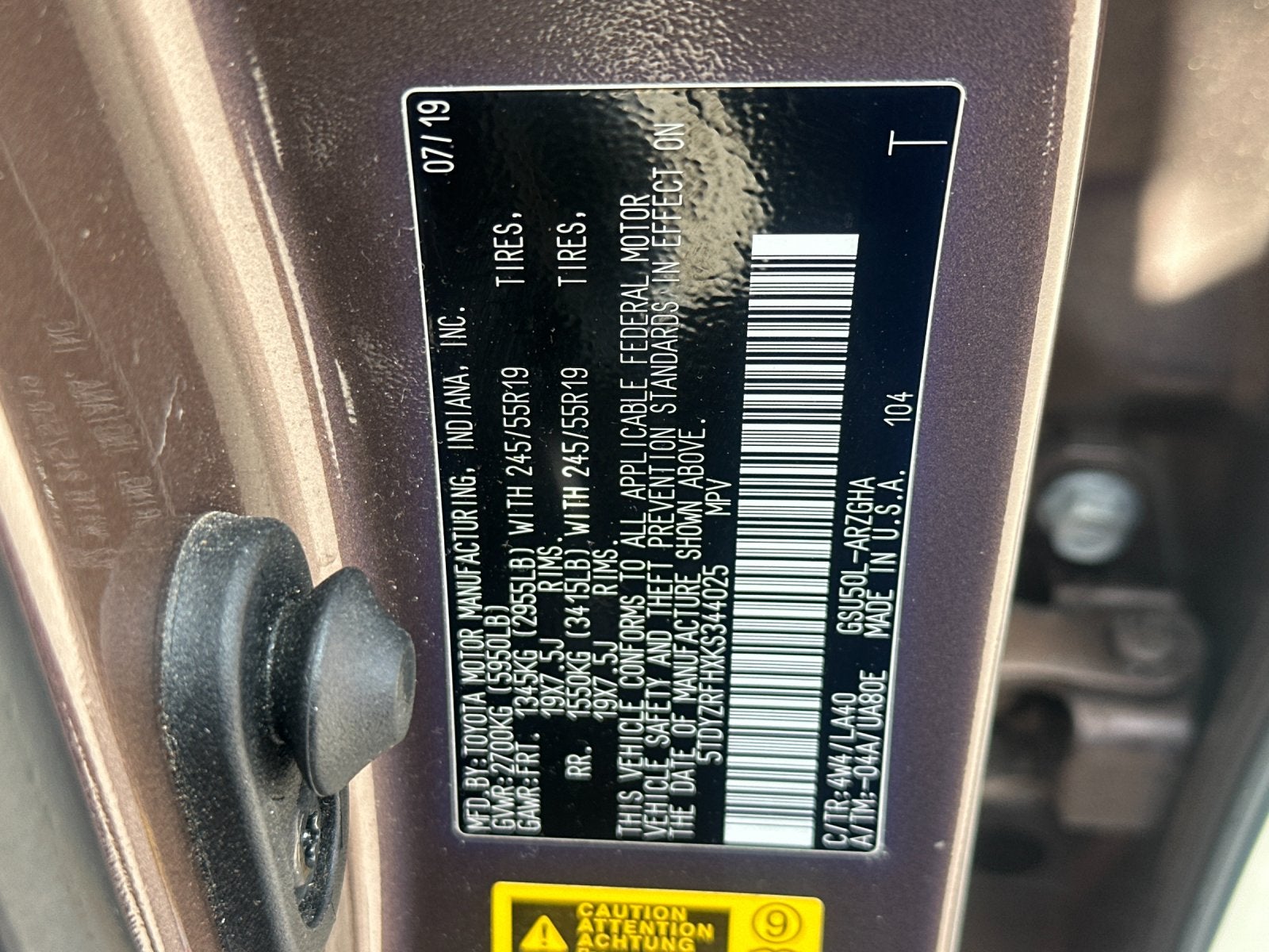 2019 Toyota Highlander Limited Platinum