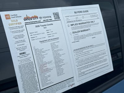 2026 Toyota Corolla Cross XLE