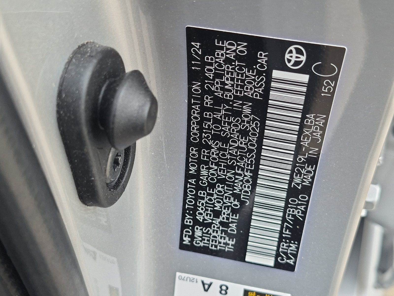 2025 Toyota Corolla Hybrid LE