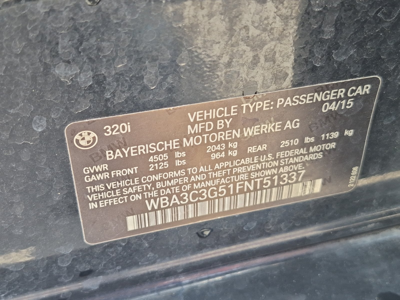 2015 BMW 320i 320i xDrive