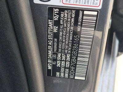 2016 Mercedes-Benz E-Class E 63 S AMG® 4MATIC®
