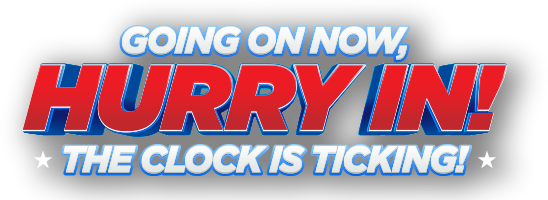 Going on now, hurry in! The clock is ticking!
