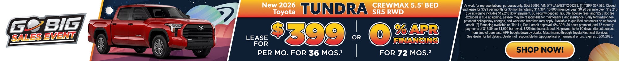 New 2026 Toyota Tundra