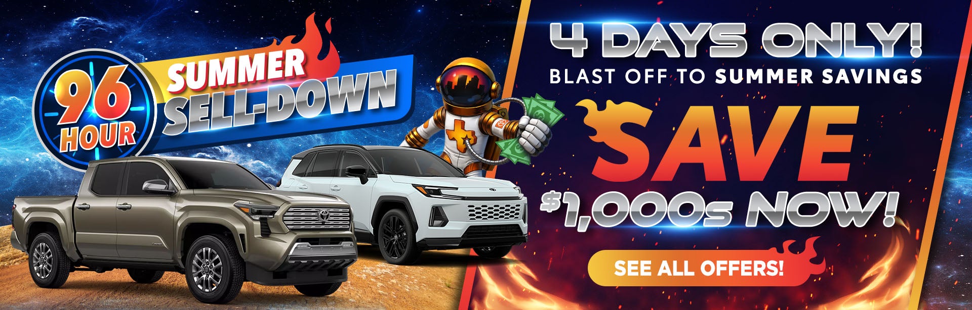 96 hour summer sell-down